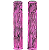 PAR DE MANOPLA PUNHO BIKE BMX3 ABSOLUTE ROSA/PRETO BORRACHA - Imagem 2