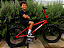 BICICLETA ARO (20) MASCULINA COR VERMELHA METÁLICO S/ MARCHA C/ ROTOR E PEDANA PRO-X SERIE 10 - Imagem 1