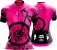 CAMISA CICLISMO FEMININA BE FAST ROSA /PRETO BIKE - Imagem 1
