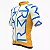 CAMISA CICLISMO MASCULINA MAURO RIBEIRO IDENTITE AMARELO/AZUL TAMANHO G - Imagem 1