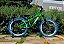 BICICLETA MTB FREERIDE ARO (26) VIKINGX TUFF 25 KIT VELOFORCE 8V FREIO DISC HIDRÁULICO QUADRO 13 (PP) COR VERDE/AZUL - Imagem 4