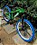BICICLETA MTB FREERIDE ARO (26) VIKINGX TUFF 25 KIT VELOFORCE 8V FREIO DISC HIDRÁULICO QUADRO 13 (PP) COR VERDE/AZUL - Imagem 5