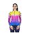 CAMISA CICLISMO FEMININA ELITE MANGA LONGA AMARELO/ROXO TAMANHO M - Imagem 1