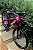 BICICLETA MTB FREERIDE ARO (26) VIKINGX TUFF 25 CAMBIO 21 VELOCIDADES FREIO DISC MECÂNICO COR ROXA/ROXO - Imagem 4