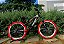 BICICLETA MTB FREERIDE ARO (26) VIKINGX TUFF 25 KIT VELOFORCE 8V FREIO DISC HIDRÁULICO COR ROXO/LARANJA - Imagem 1