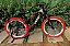 BICICLETA MTB FREERIDE ARO (26) VIKINGX TUFF 25 KIT VELOFORCE 8V FREIO DISC HIDRÁULICO COR ROXO/LARANJA - Imagem 3