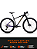 BICICLETA MTB ARO (29) AUDAX ADX 400 SHIMANO DEORE 12 V (1X12) FREIO DISC HIDRAULICO TAMANHO 21 (GG) PRETO/LILAS - Imagem 1