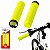 PAR DE MANOPLA PUNHO BIKE MTB ABSOLUTE AMARELO NEON BORRACHA - Imagem 2