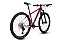 BICICLETA MTB ARO (29) AUDAX 400 SHIMANO DEORE 12 VELOCIDADES (1X12) FREIO DISC HIDRAULICO TAMANHO 17 (M) VERMELHO/PRATA - Imagem 3