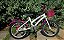 BICICLETA ARO (16) FEMININA VERDEN BREEZE FREIOS V-BRAKE COR BRANCO/ROSA (USADA) - Imagem 1