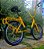 BICICLETA ARO (20) MASCULINA COR VERDE/AMARELA  S/ MARCHA MARCA TIPO MONARETA ( USADA ) - Imagem 2
