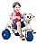 TRICICLO BANDEIRANTE VELOBABY DOGGY C/ CAPOTA PASSEIO & PEDAL PRODUTO NOVO DE EXPOSIÇÃO – SEM CAIXA - Imagem 3