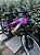 BICICLETA MTB FREERIDE ARO (26) VIKINGX TUFF 25 CAMBIO 21 VELOCIDADES FREIO DISC MECÂNICO COR ROXO/AMARELO - Imagem 4