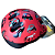 CAPACETE INFANTIL VERMELHO PTK TOYS S/ LED COM APOIO DE NUCATAMANHO P (48 - 55) - Imagem 1
