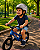 CAPACETE INFANTIL GRAFITE/PRETO PTK BABY SKY S/ LED COM APOIO DE NUCA TAMANHO P (48 - 52) - Imagem 1