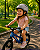 CAPACETE INFANTIL PRATA/PRETO PTK BABY SKY S/ LED COM APOIO DE NUCA TAMANHO P (48 - 52) - Imagem 1