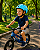 CAPACETE INFANTIL AZUL/BRANCO PTK BABY SKY S/ LED COM APOIO DE NUCA TAMANHO P (48 - 52) - Imagem 1
