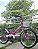 BICICLETA ARO (20) FEMININA COR ROSA S/ MARCHA FREIO V-BRAKE COM CESTA SMART VERDEN (USADA) - Imagem 2