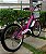 BICICLETA ARO (20) FEMININA COR ROSA S/ MARCHA FREIO V-BRAKE COM CESTA SMART VERDEN (USADA) - Imagem 3