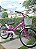 BICICLETA ARO (20) FEMININA COR ROSA S/ MARCHA FREIO V-BRAKE COM CESTA SMART VERDEN (USADA) - Imagem 4