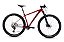 BICICLETA MTB ARO (29) AUDAX 400 SHIMANO DEORE 12 VELOCIDADES (1X12) FREIO DISC HIDRAULICO TAMANHO 19 (G) VERMELHO/PRATA - Imagem 1