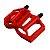 PEDAL 9-16 NYLON PLAT ESFERADO VERMELHO BUCHA DU PACO (EIXO GROSSO) - Imagem 1