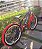 BICICLETA MTB FREERIDE ARO (26) VIKINGX TUFF X-30 CAMBIO 27VELOCIDADES FREIO DISC HIDRÁULICO COR ROXO/LARANJA - Imagem 3