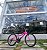 BICICLETA ARO (24) FEMININA COR ROSA PINK  21 VELOCIDADES FREIOS V-BRAKE GTI ATENA - Imagem 1