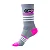 MEIA MARCIO MAY CINZA FAIXAS BRANCA/ROSA FLUOR COR DOVE GRAY - Imagem 1