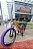 BICICLETA MTB FREERIDE ARO (26) PRO-X MANDRAKE KIT 24 VELOCIDADES FREIO DISC HIDRÁULICO COR LARANJA/ROXO - Imagem 3