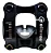 SUPORTE MESA DE GUIDÃO MTB ELLEVEN PRETO/PRATA 45MM X 31.8MM ALUMINIO - Imagem 2