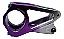 SUPORTE MESA DE GUIDÃO MTB ELLEVEN PRATA/ROXO 45MM X 31.8MM ALUMINIO - Imagem 4