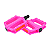 PEDAL ROYAL CICLO MODELO 9/16 ROSA COM ESFERA “EIXO GROSSO” - Imagem 1
