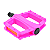 PEDAL ROYAL CICLO MODELO 9/16 ROSA COM ESFERA “EIXO GROSSO” - Imagem 2