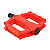 PEDAL ROYAL CICLO MODELO 9/16 VERMELHO COM ESFERA “EIXO GROSSO” - Imagem 2