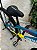 BICICLETA MTB FREERIDE ARO (26) VIKINGX TUFF 25 KIT 1X7 (7 VELOCIDADES) FREIO DISC MECÂNICO COR TURQUEZA/AMARELO - Imagem 6