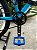 BICICLETA MTB FREERIDE ARO (26) VIKINGX TUFF 25 KIT 1X7 (7 VELOCIDADES) FREIO DISC MECÂNICO COR PRETO/AZUL - Imagem 5