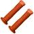 PAR DE MANOPLA PUNHO BIKE MTB AMR BMX LARANJA BORRACHA - Imagem 1