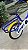 BICICLETA ARO (16) MASCULINA TIPO MONARETA S/MARCHA AZUL/AMARELA - Imagem 3