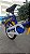 BICICLETA ARO (16) MASCULINA TIPO MONARETA S/MARCHA AZUL/AMARELA - Imagem 5