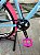 BICICLETA MTB FREERIDE ARO (26) ABSOLUTE BRUTUS 8V KIT VELOFORCE 8V FREIO DISC HIDRÁULICO COR AZUL/BRANCO/ROSA - Imagem 4