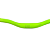 GUIDAO MTB DH 31,8X780MM ALUMINIO CURVO VERDE NEON - Imagem 1