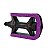 PEDAL METALCICLO BICOLOR EXPORT 9/16 ROXO SEM ESFERA “EIXO GROSSO” - Imagem 2