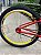 BICICLETA ARO (24) MASCULINA COR VERMELHA S/ MARCHA FREIOS V-BRAKE GTI THOR - Imagem 2