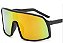 OCULOS CILISMO YKD PRETO LENTE AMARELA ESPELHADO - Imagem 2