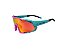 OCULOS CICLISMO ESPELHADO ELLEVEN EL300 VERDE/ROSA - Imagem 1
