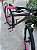 BICICLETA MTB ARO (29) TRACK 7 VELOCIDADES (1X7) FREIO DISC MECÂNICO TAMANHO 15 (P) GRAFITE/PINK EM AÇO CARBONO - Imagem 10