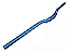GUIDAO MTB GTA DH 31.8X800X35MM RAINBOW ALUMINIO CURVO AZUL - Imagem 1