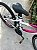 BICICLETA ARO (24) FEMININA CALOI CECI 18 VELOCIDADES FREIO V-BRAKE COM CESTA COR BRANCO/ROSA - Imagem 9