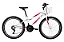 BICICLETA ARO (24) FEMININA CALOI CECI 18 VELOCIDADES FREIO V-BRAKE COM CESTA COR BRANCO/ROSA - Imagem 2